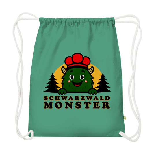 Schwarzwaldmonster Grün / Einheitsgröße Bio Turnbeutel Schwarzwaldmonster Original