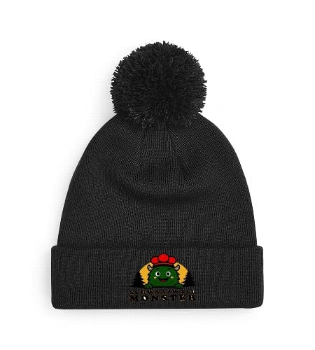 Schwarzwaldmonster Schwarz / Einheitsgröße Bommelmütze Schwarzwaldmonster Original