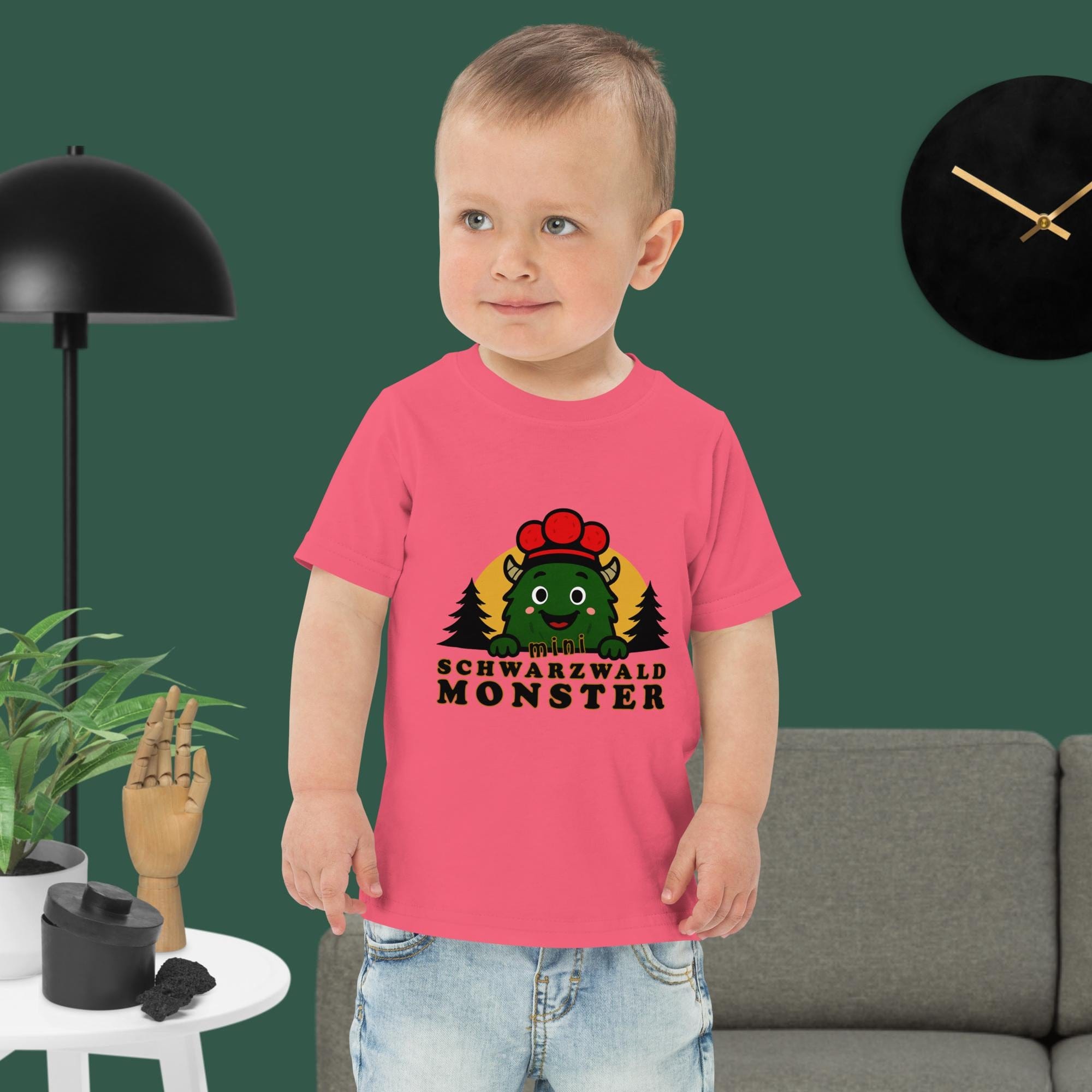 Schwarzwaldmonster Rosa / 6 Monate Baby / Kleinkind T-Shirt kleines Schwarzwaldmonster