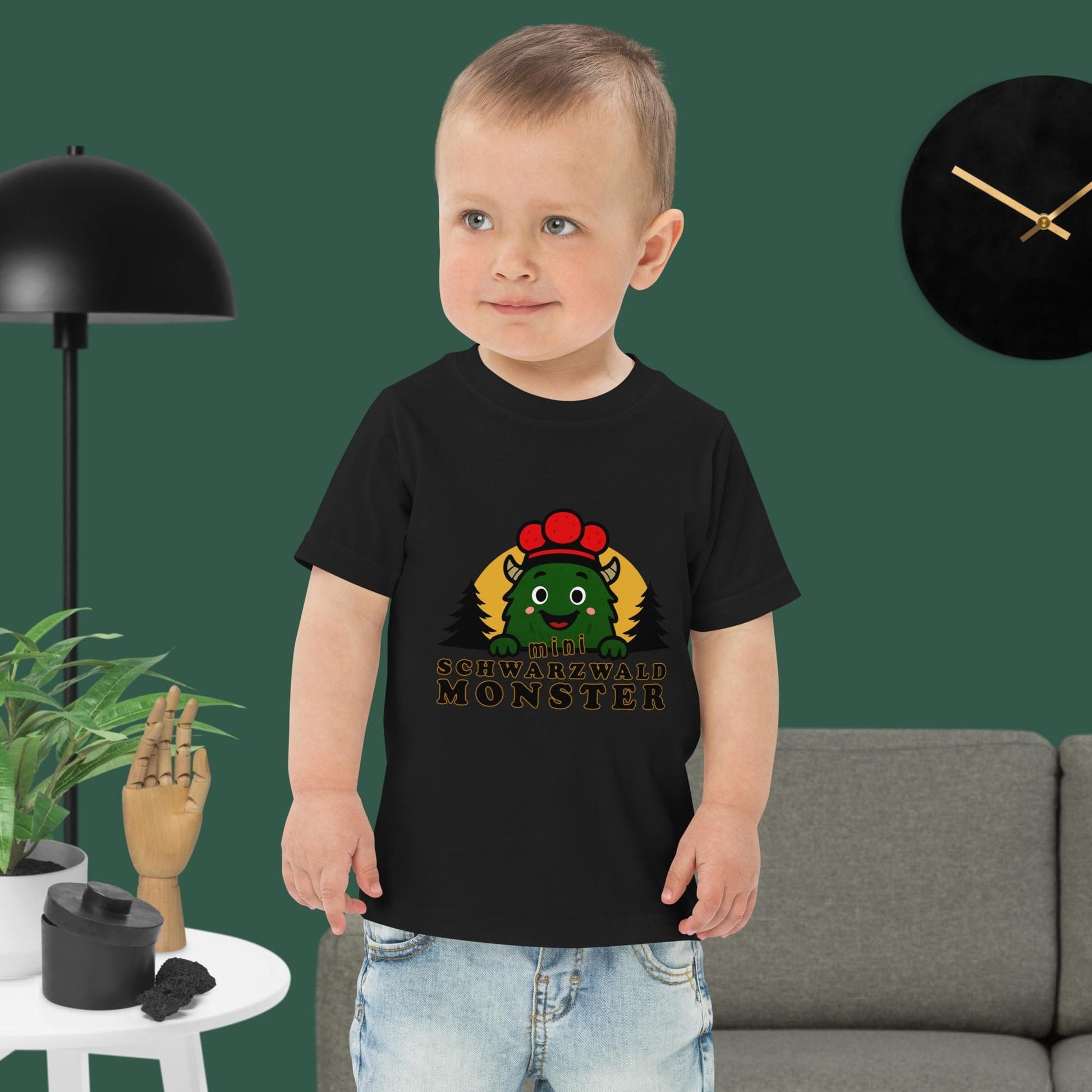 Schwarzwaldmonster Schwarz / 6 Monate Baby / Kleinkind T-Shirt kleines Schwarzwaldmonster