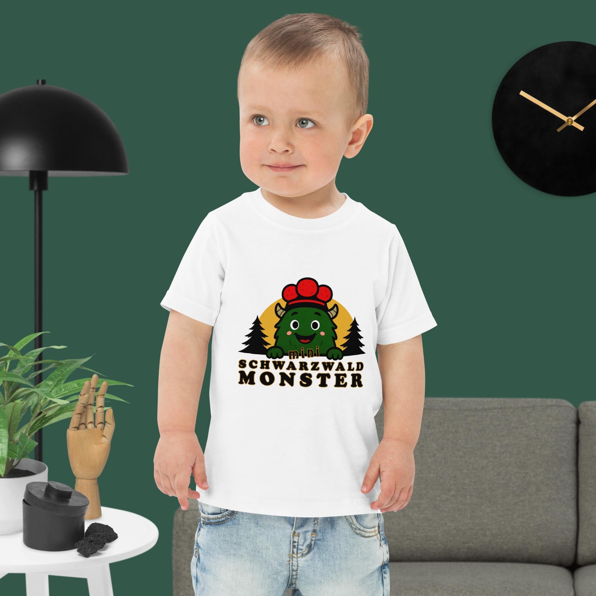 Schwarzwaldmonster Weiß / 6 Monate Baby / Kleinkind T-Shirt kleines Schwarzwaldmonster