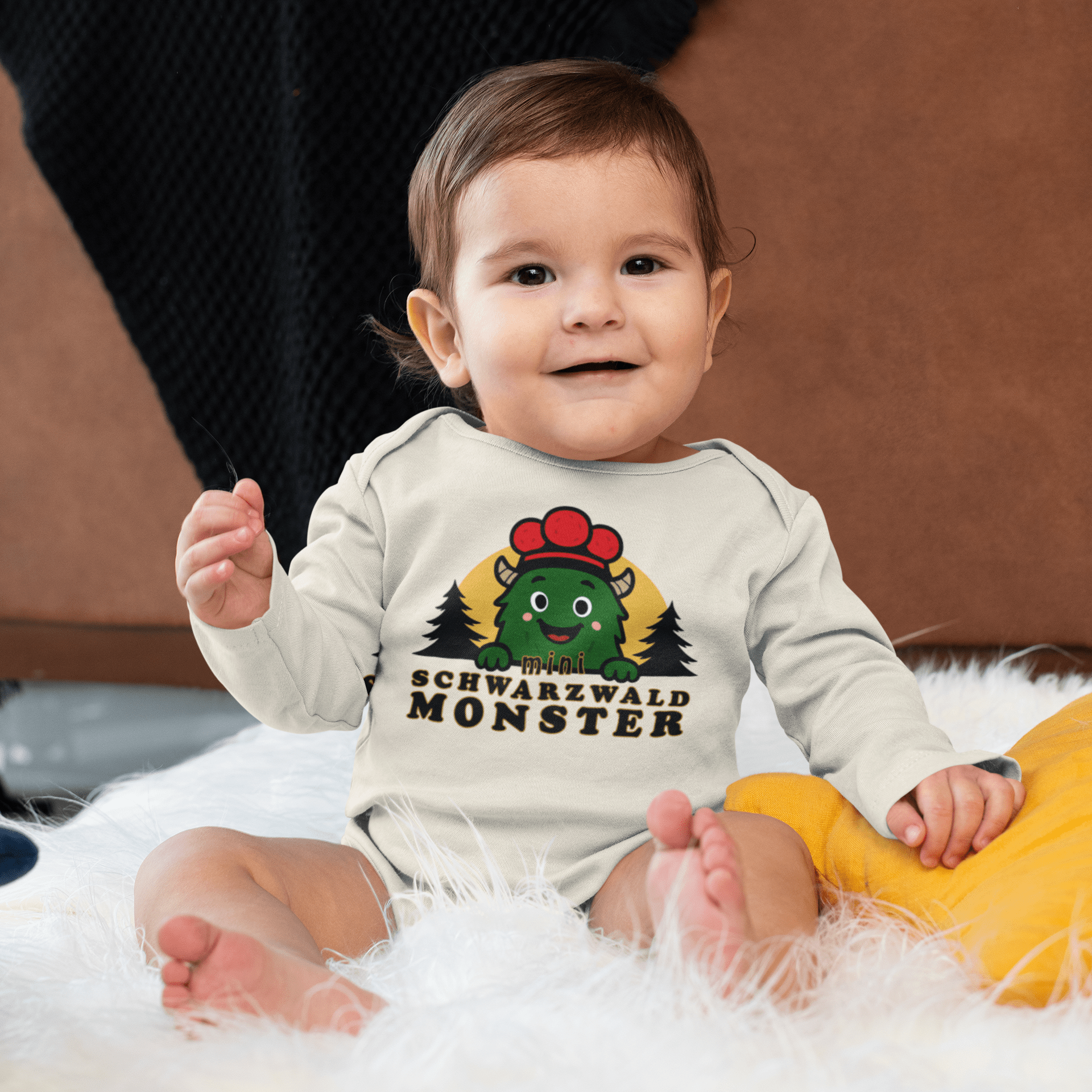 Schwarzwaldmonster Bio Baby-Body Langarm Schwarzwaldmonster Original