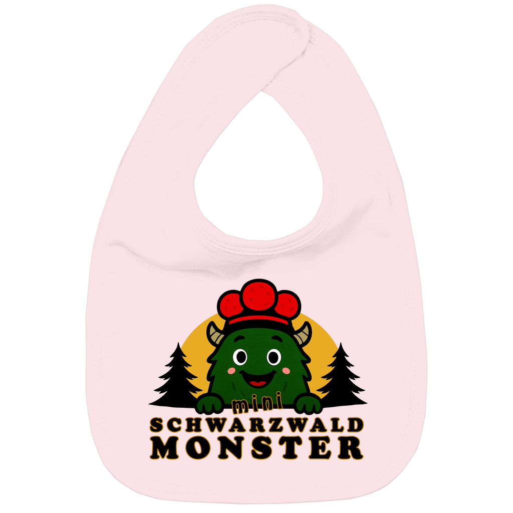 Schwarzwaldmonster Hellrosa / Einheitsgröße Bio Baby Lätzchen Schwarzwaldmonster Original