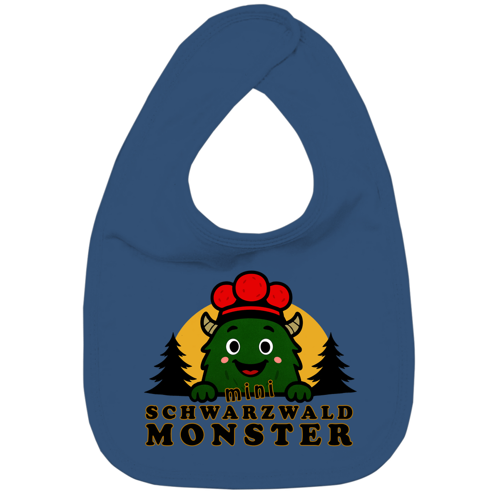 Schwarzwaldmonster Dunkelblau / Einheitsgröße Bio Baby Lätzchen Schwarzwaldmonster Original