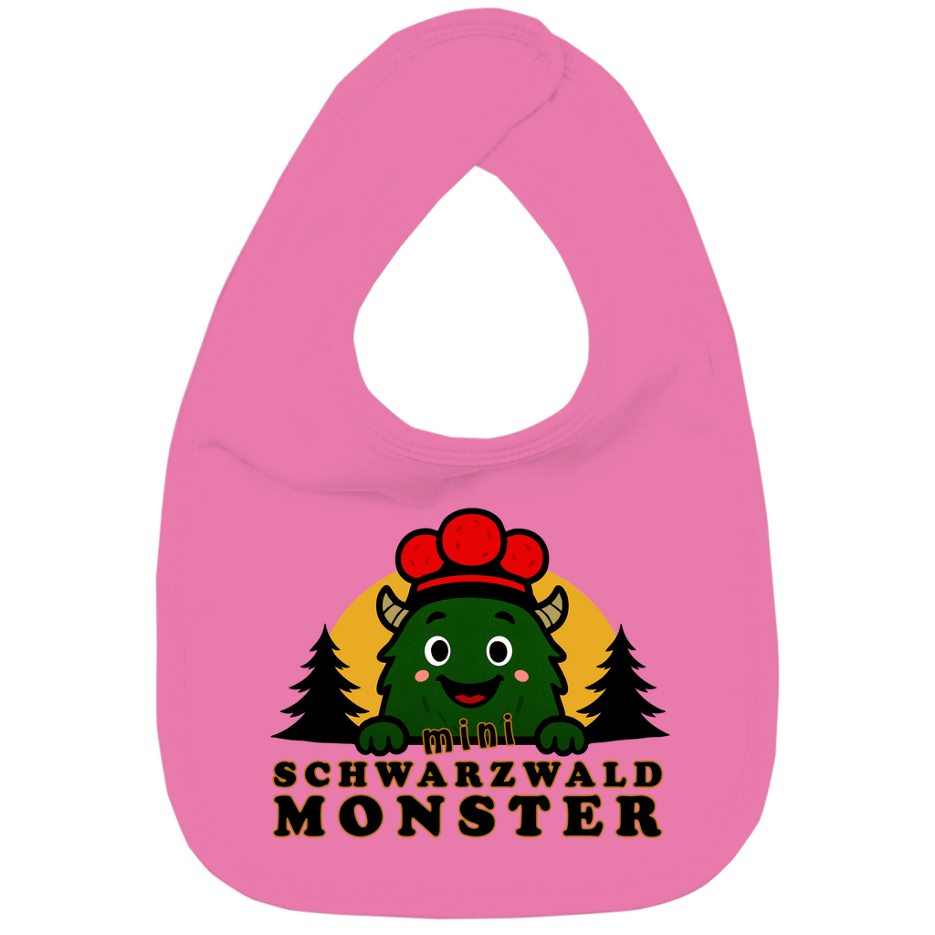 Schwarzwaldmonster Kaugummi Rosa / Einheitsgröße Bio Baby Lätzchen Schwarzwaldmonster Original
