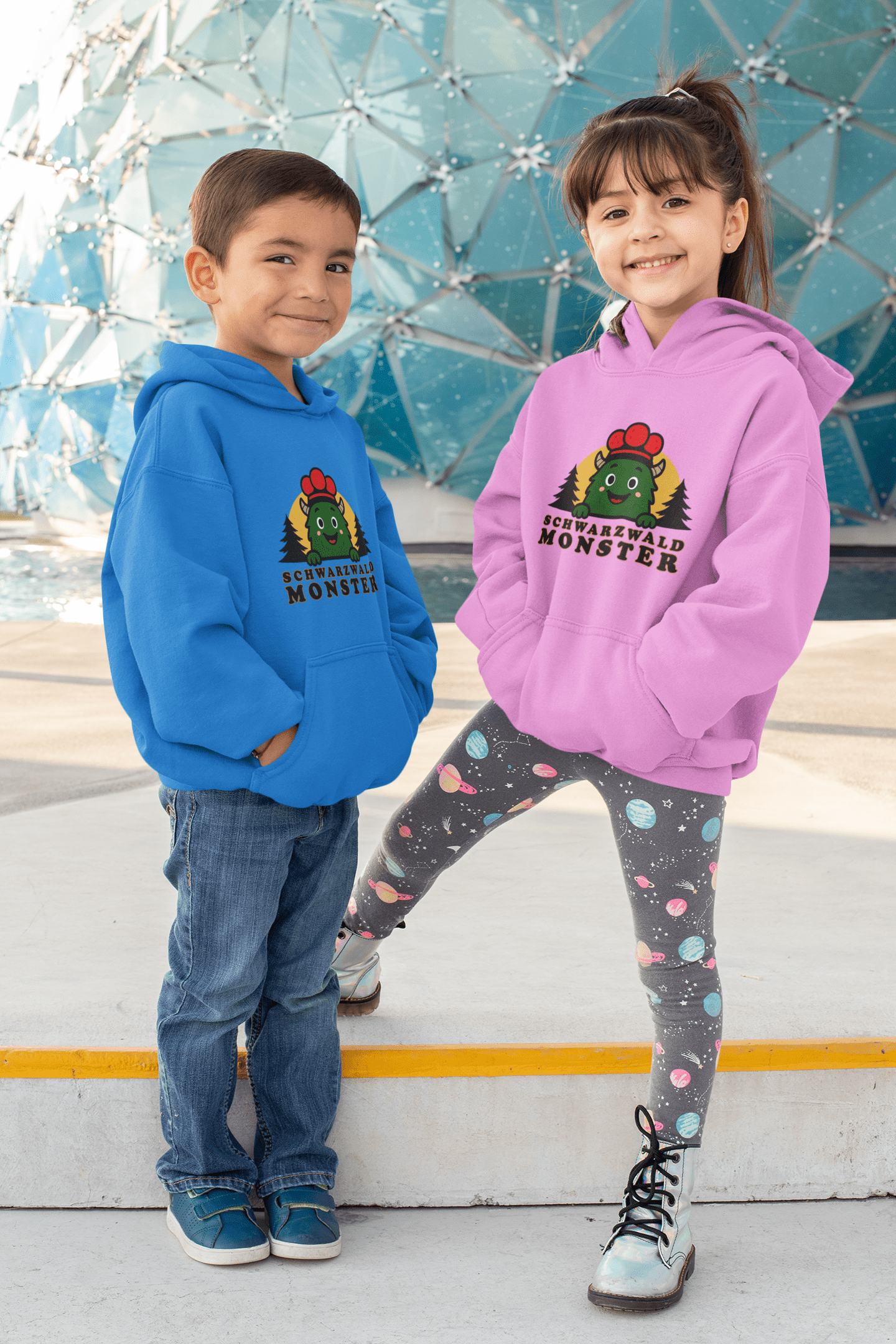 Schwarzwaldmonster Bio Hoodie für Kinder Schwarzwaldmonster Original