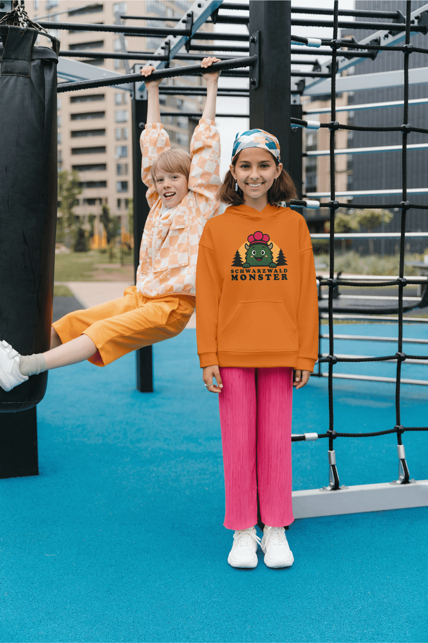 Schwarzwaldmonster Bio Hoodie für Kinder Schwarzwaldmonster Original