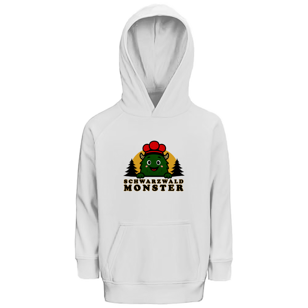 Schwarzwaldmonster Weiß / 4 (96/104) Bio Hoodie für Kinder Schwarzwaldmonster Original