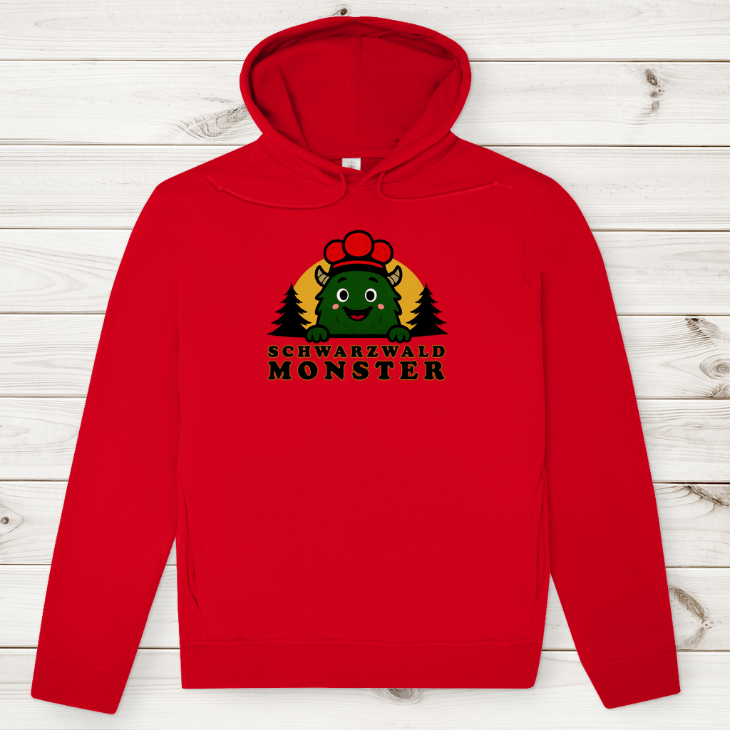 Schwarzwaldmonster Rot / XS Bio Jungen & Herren Hoodie Schwarzwaldmonster Original