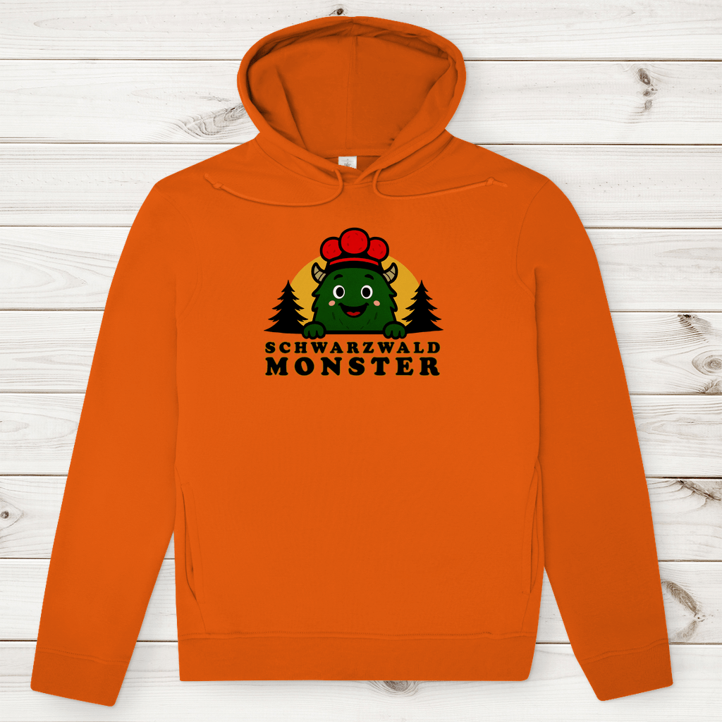 Schwarzwaldmonster Orange / XS Bio Jungen & Herren Hoodie Schwarzwaldmonster Original