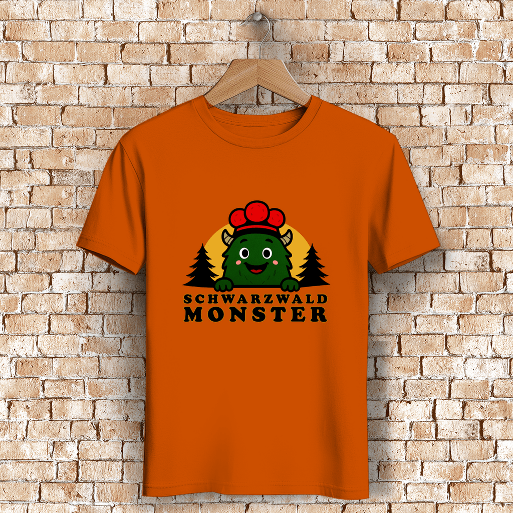 Schwarzwaldmonster Urban Orange / S Bio Jungen & Herren T-Shirt Schwarzwaldmonster Original