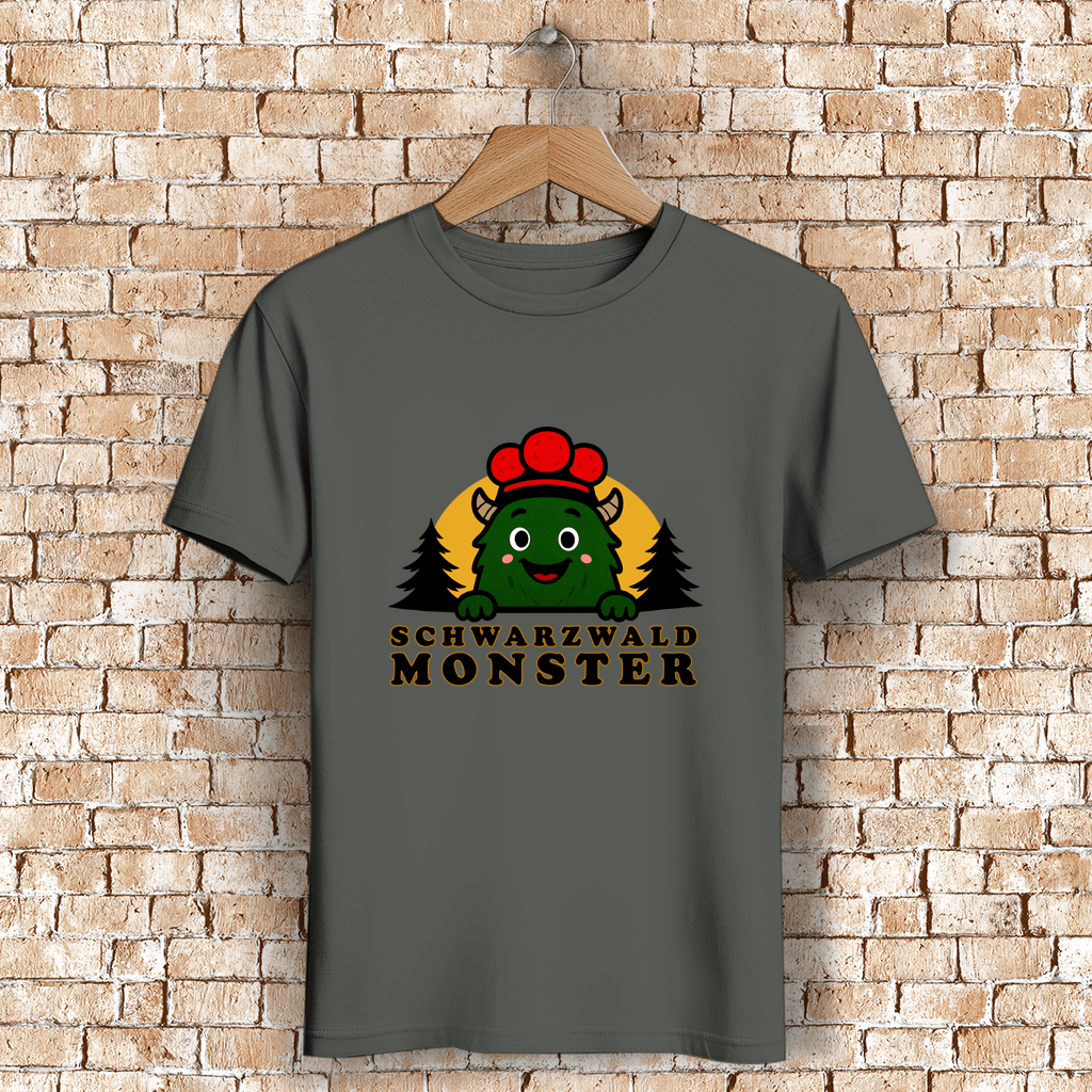 Schwarzwaldmonster Millennial Khaki / S Bio Jungen & Herren T-Shirt Schwarzwaldmonster Original