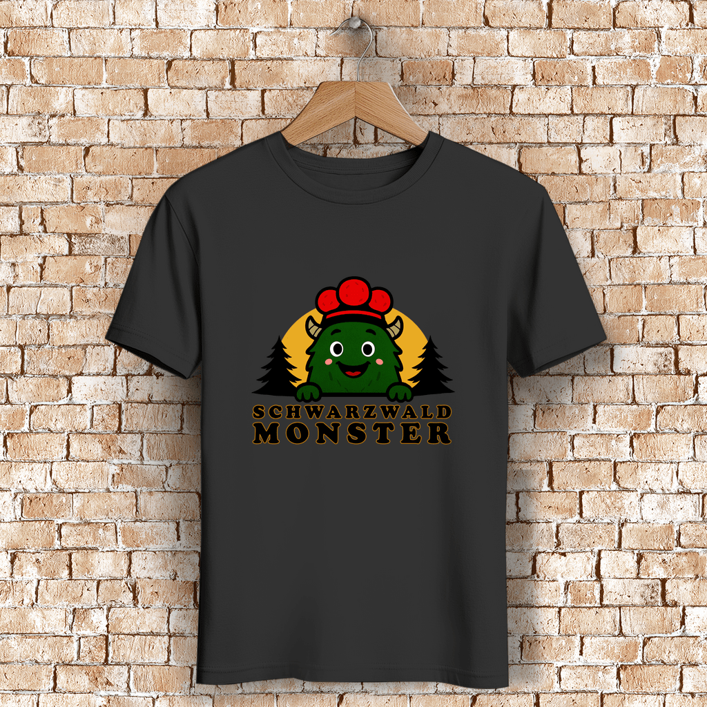 Schwarzwaldmonster Black / S Bio Jungen & Herren T-Shirt Schwarzwaldmonster Original