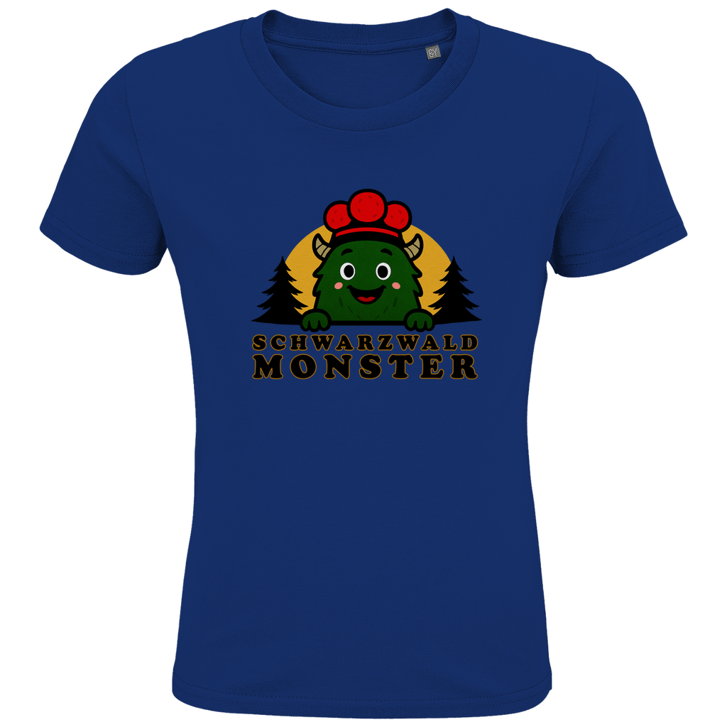 Schwarzwaldmonster Blau / 2 (86/94) Bio Kinder T-Shirt Schwarzwaldmonster Original