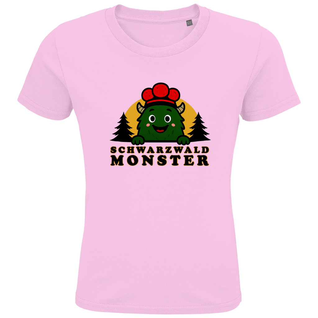 Schwarzwaldmonster Rosa / 2 (86/94) Bio Kinder T-Shirt Schwarzwaldmonster Original