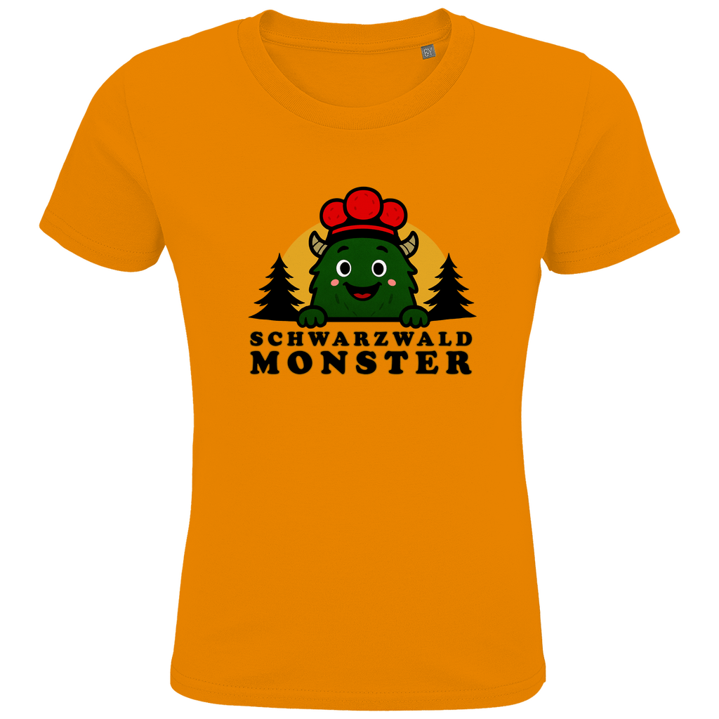 Schwarzwaldmonster Orange / 2 (86/94) Bio Kinder T-Shirt Schwarzwaldmonster Original
