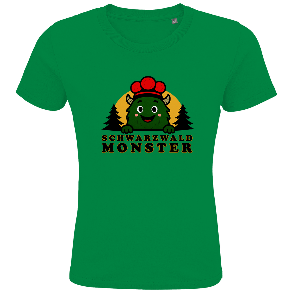 Schwarzwaldmonster Grün / 2 (86/94) Bio Kinder T-Shirt Schwarzwaldmonster Original