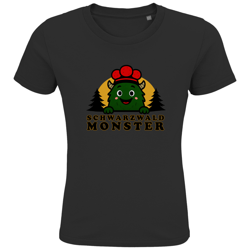 Schwarzwaldmonster Schwarz / 2 (86/94) Bio Kinder T-Shirt Schwarzwaldmonster Original