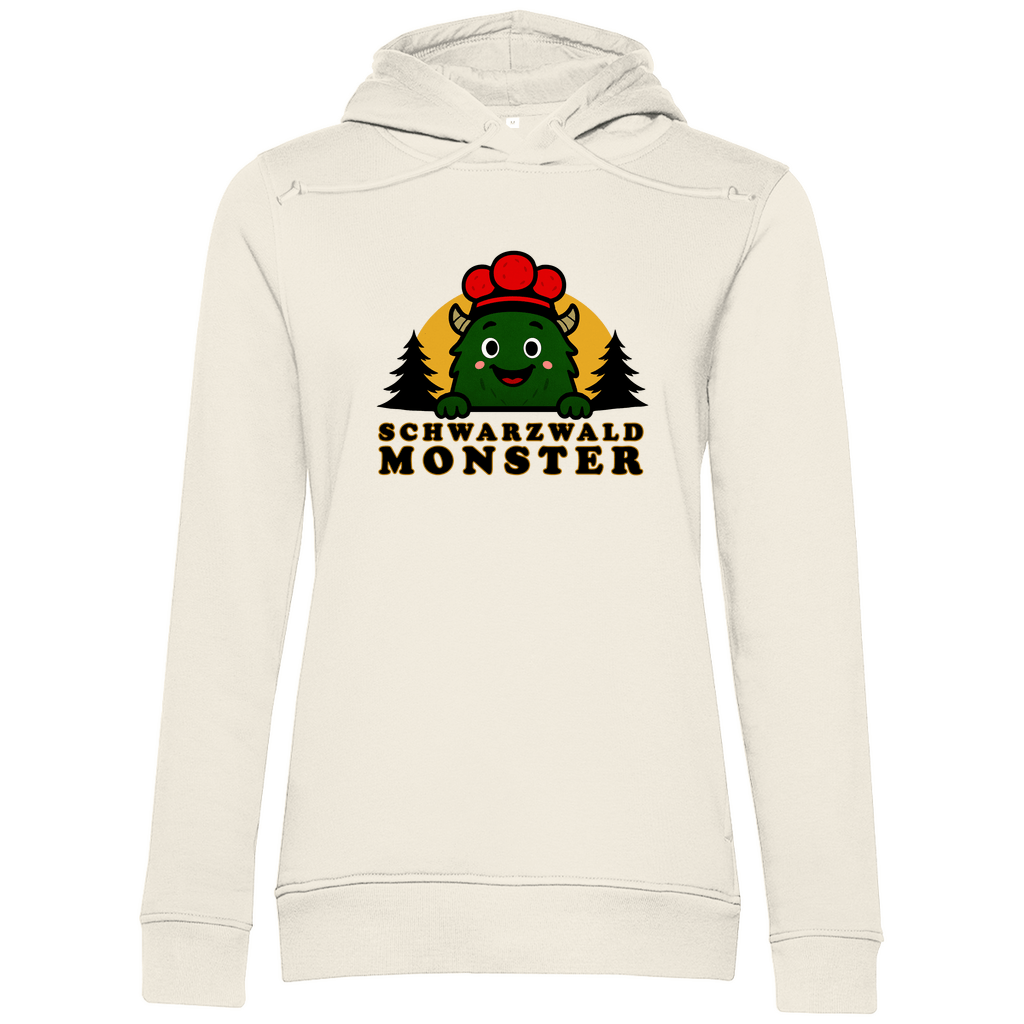 Schwarzwaldmonster Off White / XS Bio Mädchen & Damen Hoodie Schwarzwaldmonster Original