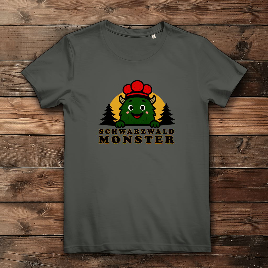 Schwarzwaldmonster Millennial Khaki / XS Bio Mädchen & Damen T-Shirt Schwarzwaldmonster Original
