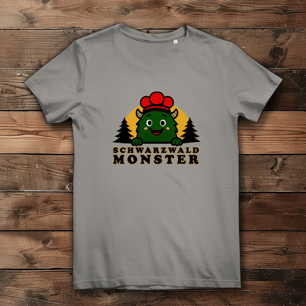 Schwarzwaldmonster Light Grey / XS Bio Mädchen & Damen T-Shirt Schwarzwaldmonster Original