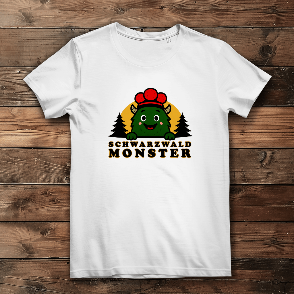 Schwarzwaldmonster White / XS Bio Mädchen & Damen T-Shirt Schwarzwaldmonster Original
