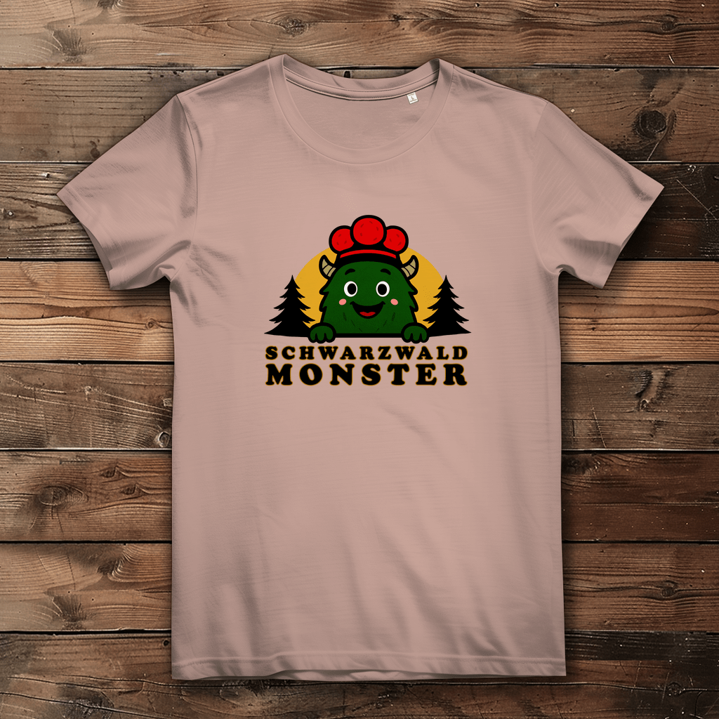 Schwarzwaldmonster Millennial Pink / XS Bio Mädchen & Damen T-Shirt Schwarzwaldmonster Original
