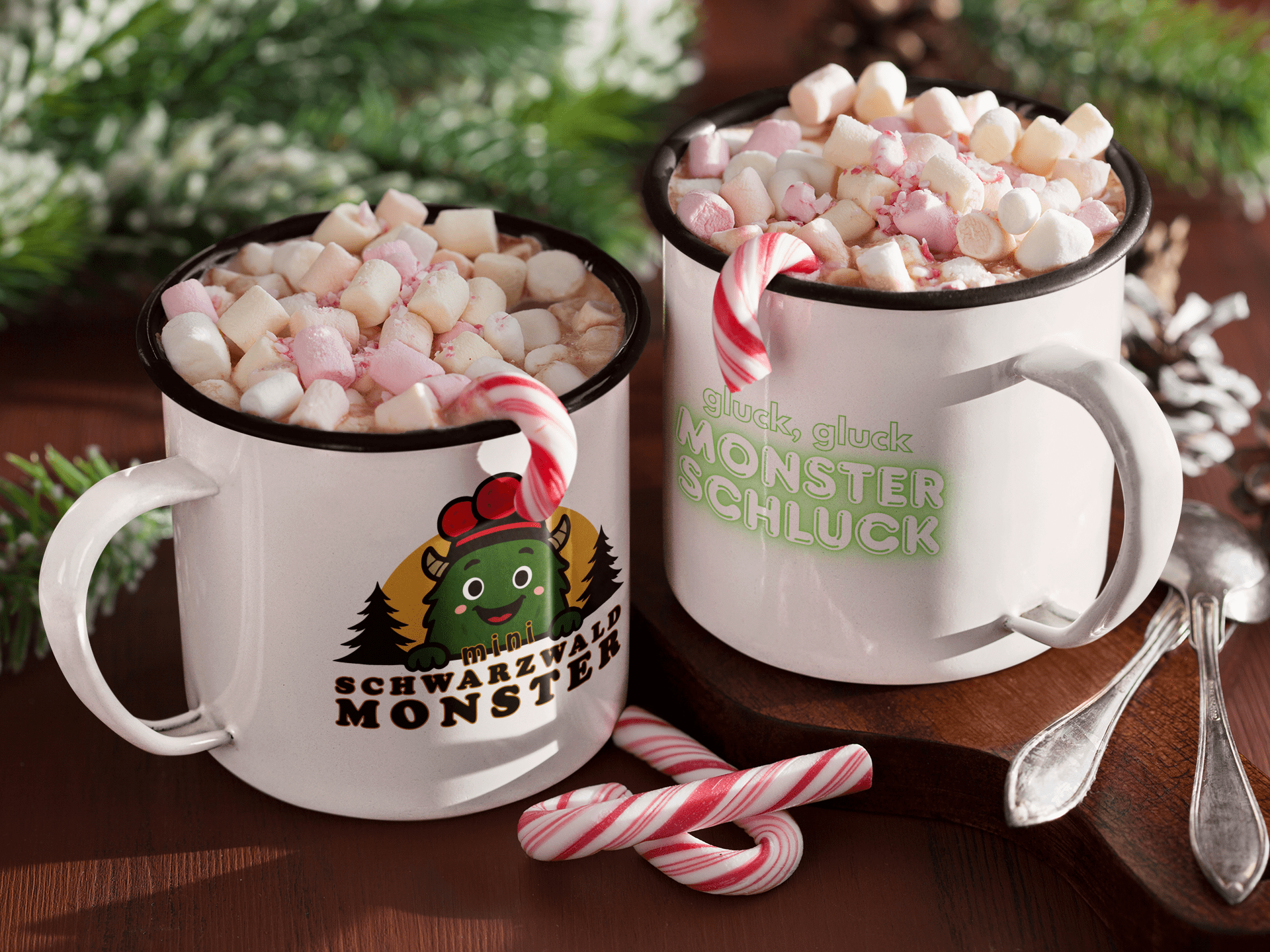 Schwarzwaldmonster Accessories Emaille Tasse Schwarzwaldmonster Original