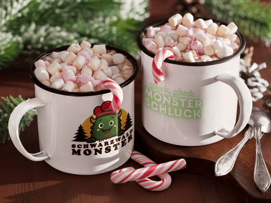 Schwarzwaldmonster Accessories Emaille Tasse Schwarzwaldmonster Original
