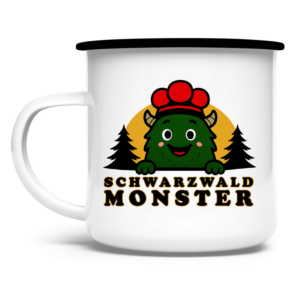 Schwarzwaldmonster Accessories Silber / Standard (375 ml) Emaille Tasse Schwarzwaldmonster Original