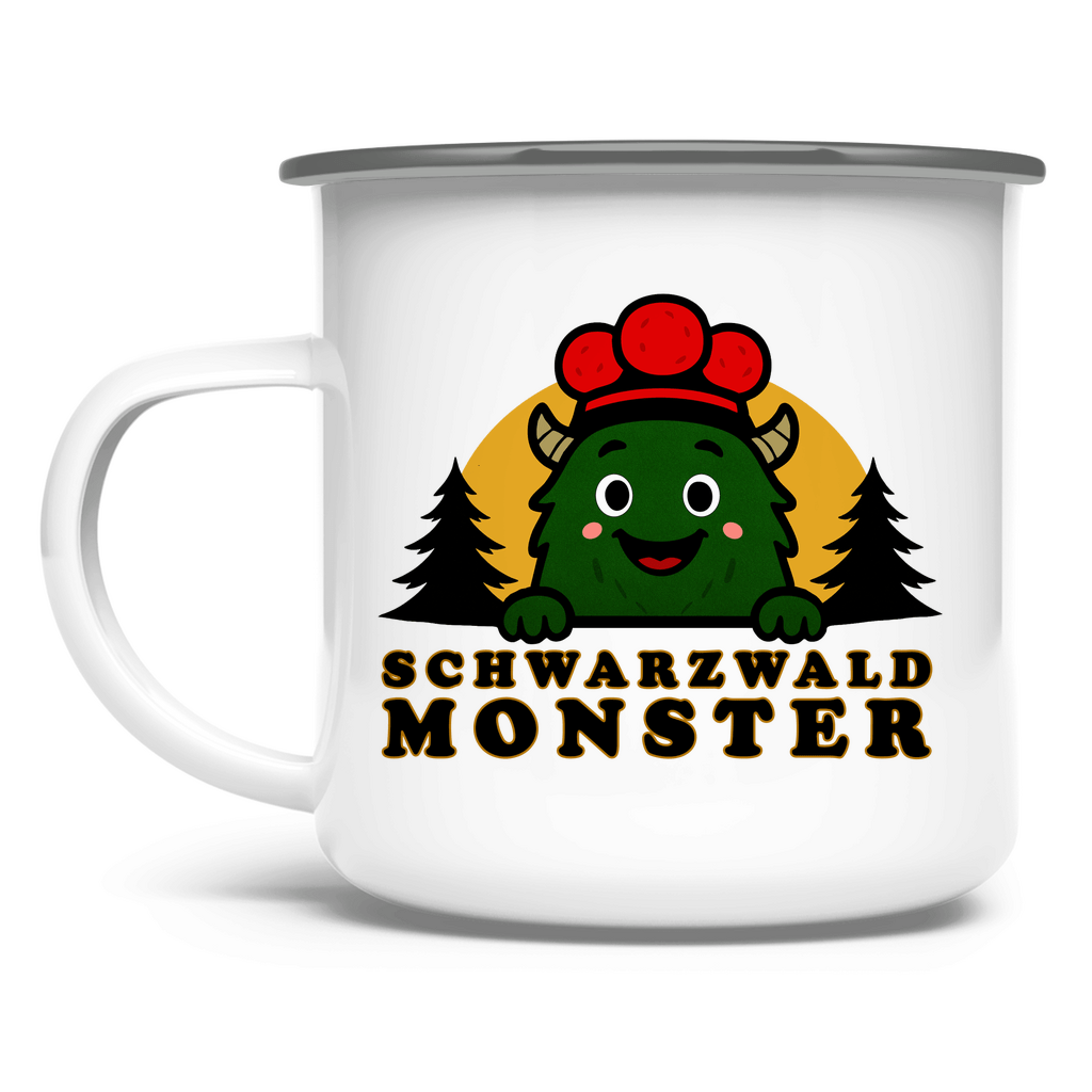 Schwarzwaldmonster Accessories Emaille Tasse Schwarzwaldmonster Original
