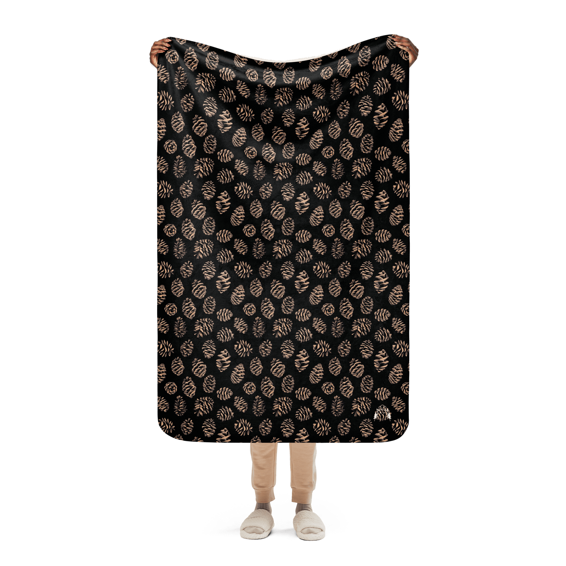 Schwarzwaldmonster Exklusive Sherpa-Decke Schwarzwaldmonster Zapfen-Edition