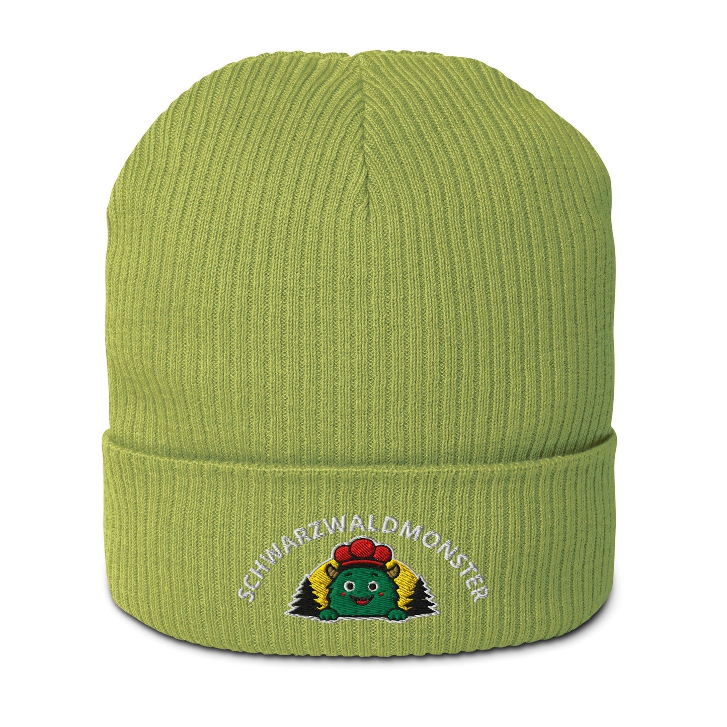 Schwarzwaldmonster Blattgrün Premium Bio Beanie Mütze Schwarzwaldmonster Original
