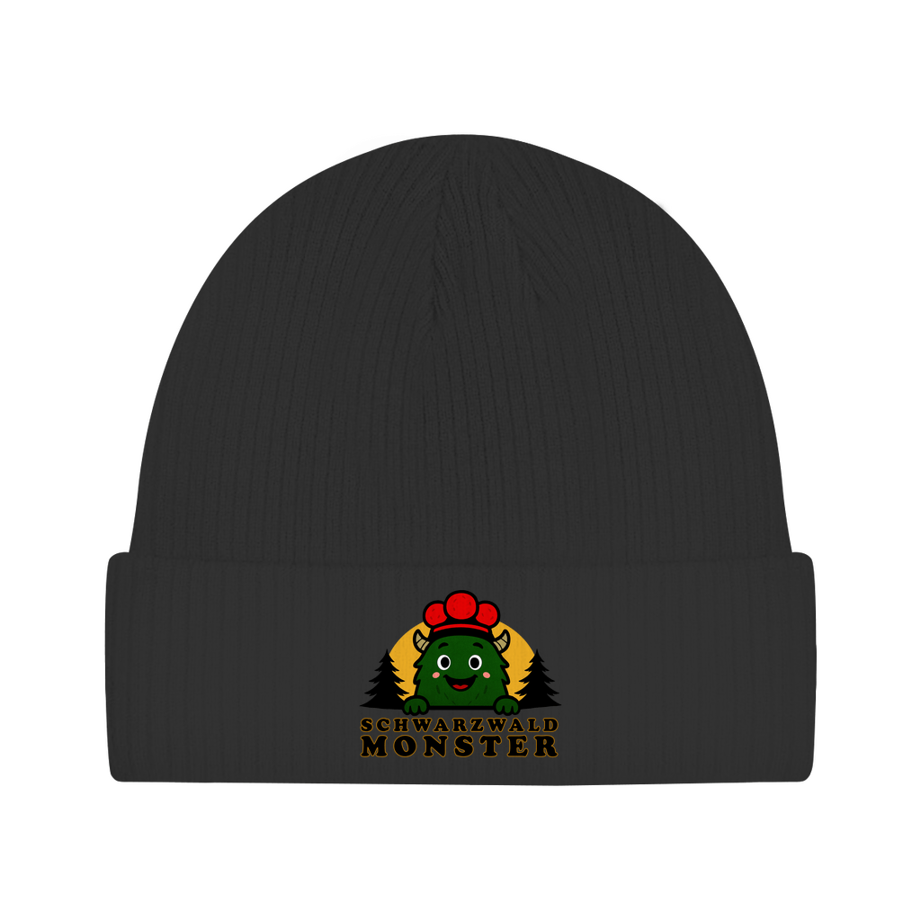 Schwarzwaldmonster Schwarz / Einheitsgröße Standard Bio Beanie Schwarzwaldmonster Original
