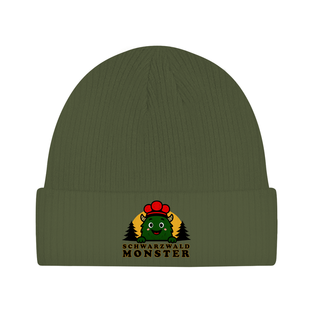 Schwarzwaldmonster Dunkelgrün / Einheitsgröße Standard Bio Beanie Schwarzwaldmonster Original