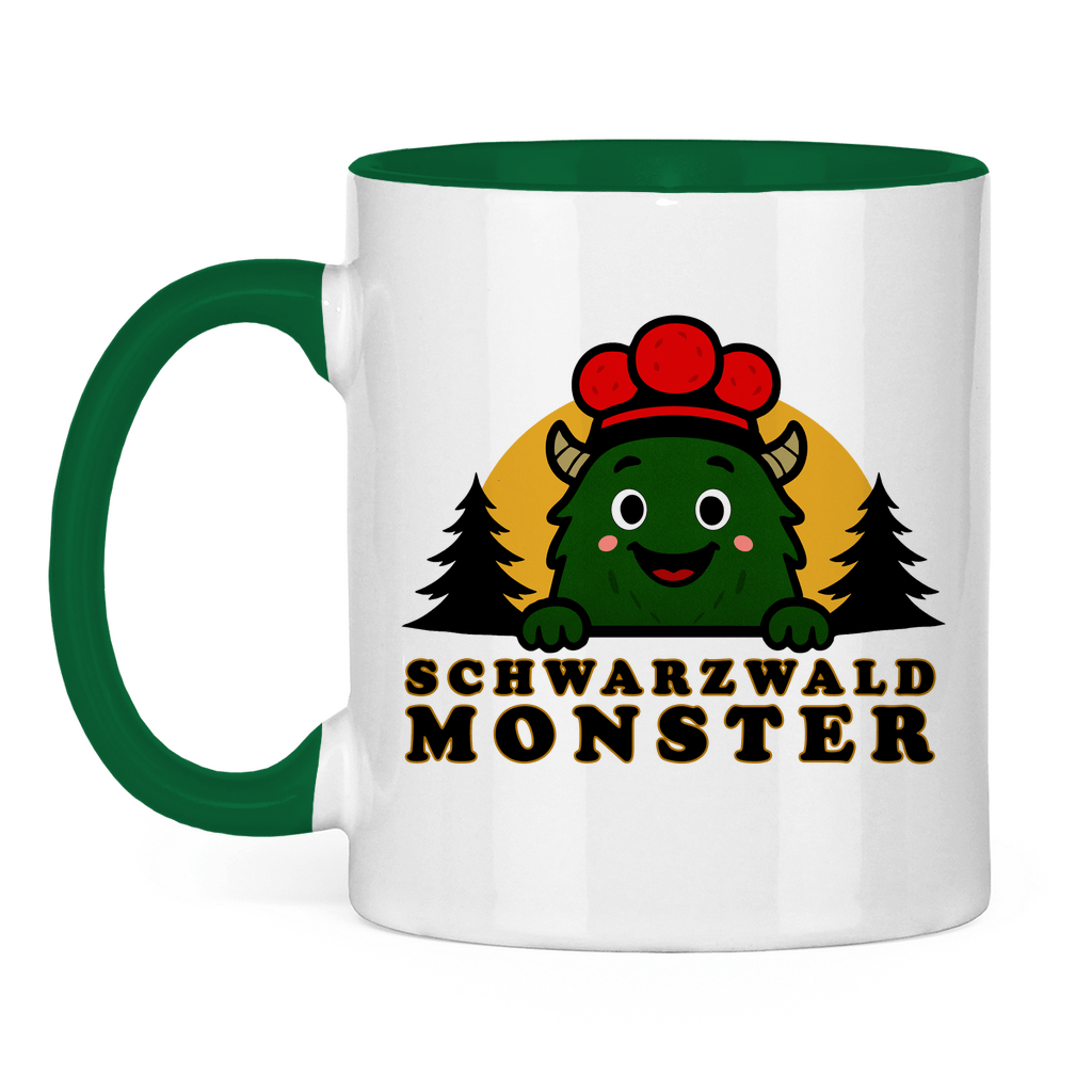 Schwarzwaldmonster Accessories Grün Tasse zweifarbig Schwarzwaldmonster Original