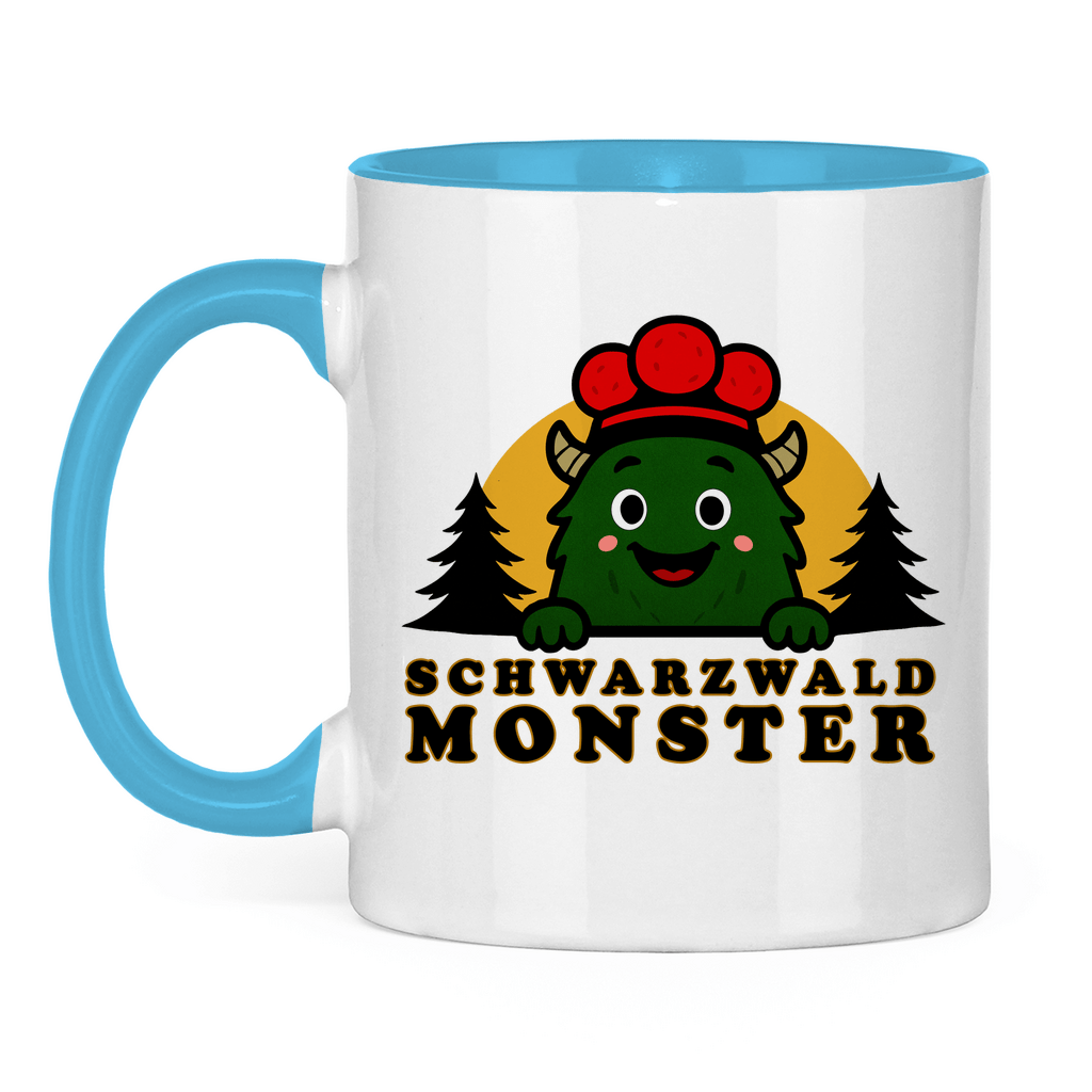 Schwarzwaldmonster Accessories Hellblau Tasse zweifarbig Schwarzwaldmonster Original